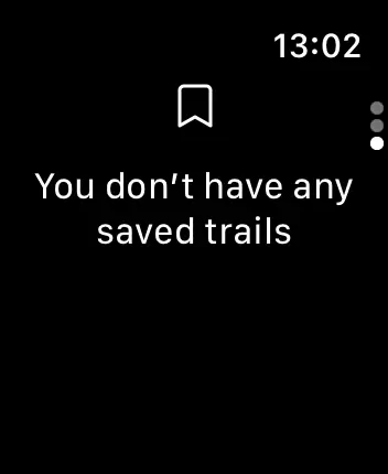 WatchOS user interface for the AllTrails application