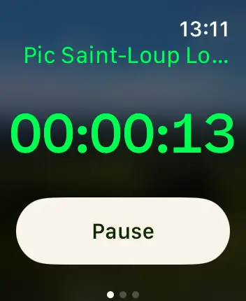 WatchOS user interface for the AllTrails application
