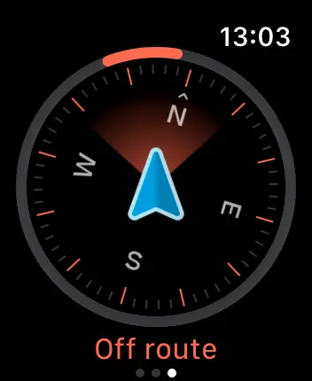 WatchOS user interface for the AllTrails application