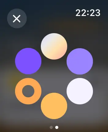 WatchOS user interface for the Apple Home application