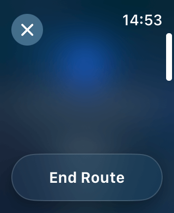 WatchOS user interface for the Apple Maps application