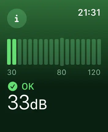 WatchOS user interface for the Apple Noise application