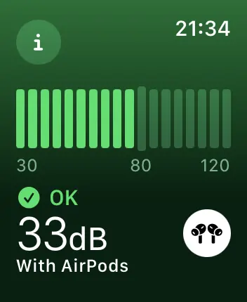 WatchOS user interface for the Apple Noise application