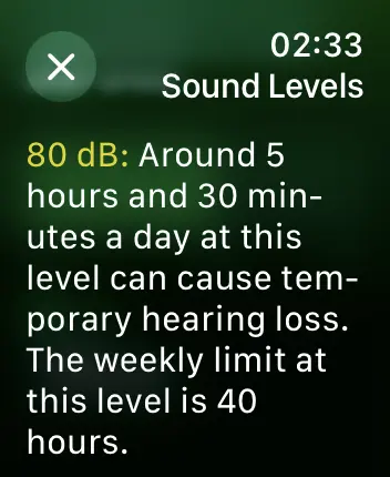 WatchOS user interface for the Apple Noise application