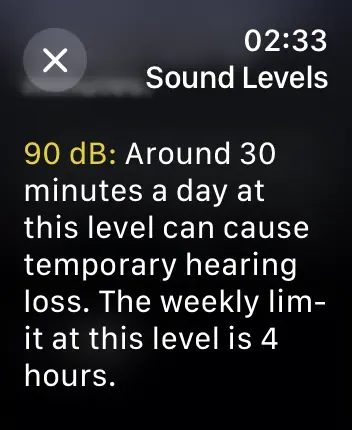 WatchOS user interface for the Apple Noise application