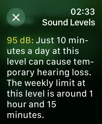 WatchOS user interface for the Apple Noise application