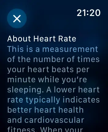 WatchOS user interface for the Apple Vitals application