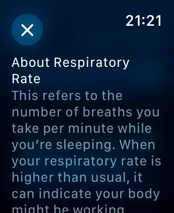 WatchOS user interface for the Apple Vitals application