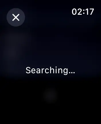 WatchOS user interface for the Apple Weather application