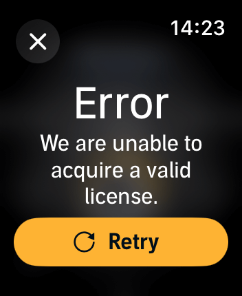 WatchOS user interface for the Audible application