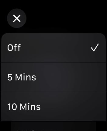 WatchOS user interface for the Audible application