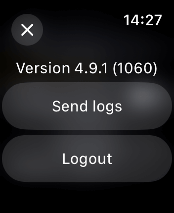 WatchOS user interface for the Audible application