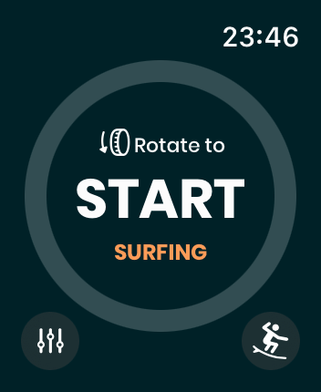 WatchOS user interface for the Dawn Patrol application
