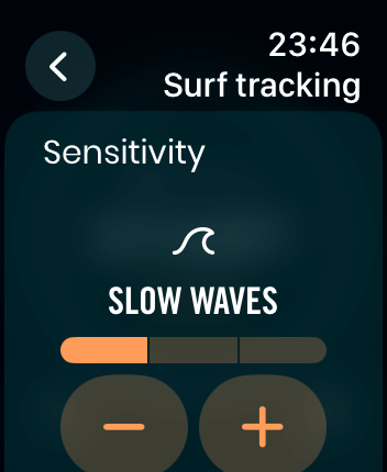 WatchOS user interface for the Dawn Patrol application