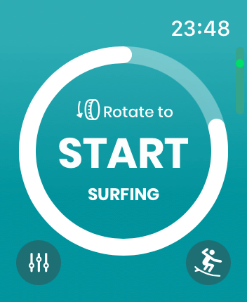 WatchOS user interface for the Dawn Patrol application