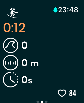 WatchOS user interface for the Dawn Patrol application