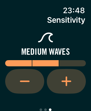 WatchOS user interface for the Dawn Patrol application