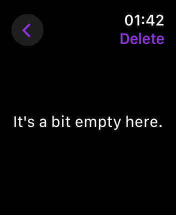 WatchOS user interface for the Deezer application