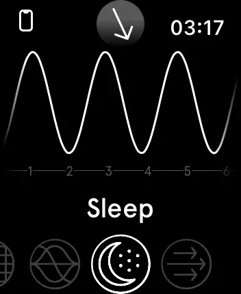 WatchOS user interface for the Endel application