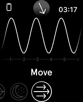 WatchOS user interface for the Endel application