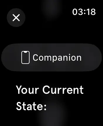 WatchOS user interface for the Endel application