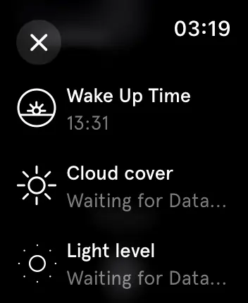 WatchOS user interface for the Endel application