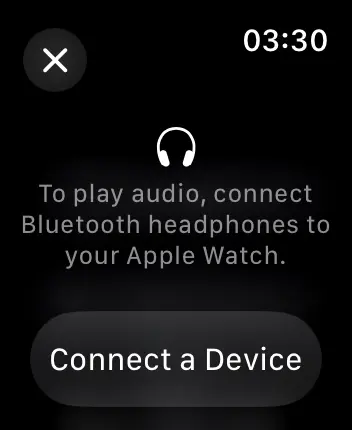 WatchOS user interface for the Endel application
