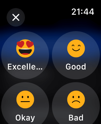 WatchOS user interface for the Habitify application