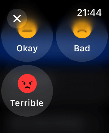 WatchOS user interface for the Habitify application