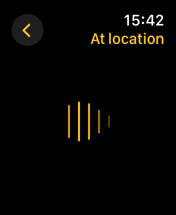 WatchOS user interface for the Mapster application