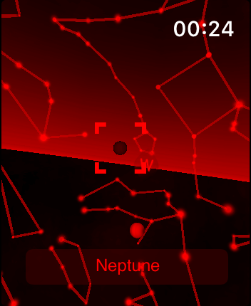 WatchOS user interface for the Night Sky application