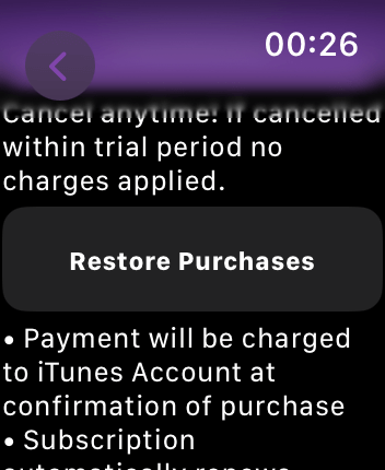 WatchOS user interface for the Night Sky application