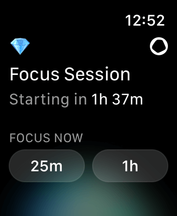 WatchOS user interface for the Opal application