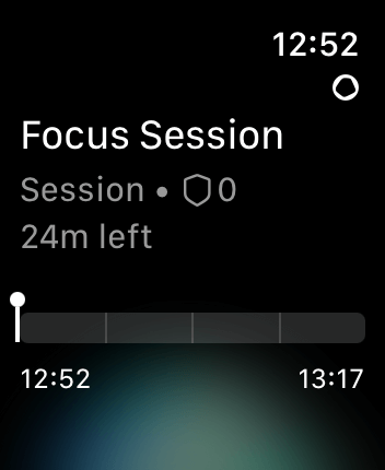 WatchOS user interface for the Opal application