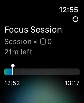 WatchOS user interface for the Opal application