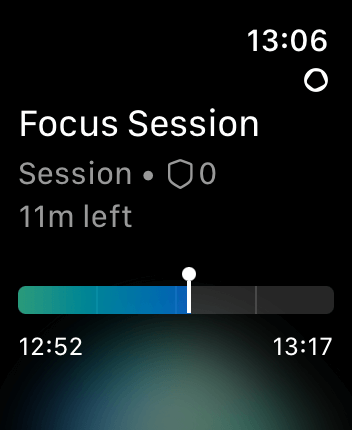 WatchOS user interface for the Opal application
