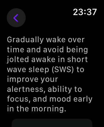 WatchOS user interface for the Rise application