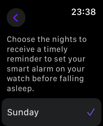 WatchOS user interface for the Rise application
