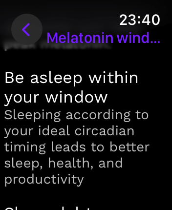 WatchOS user interface for the Rise application