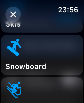 WatchOS user interface for the Slopes application