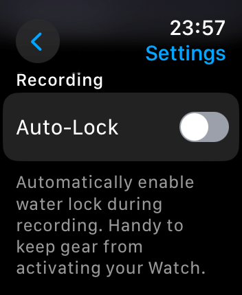 WatchOS user interface for the Slopes application