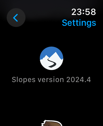 WatchOS user interface for the Slopes application