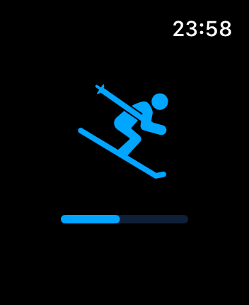 WatchOS user interface for the Slopes application
