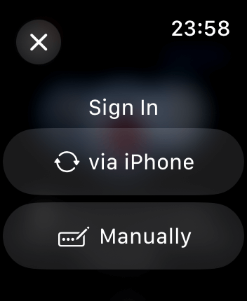 WatchOS user interface for the Slopes application