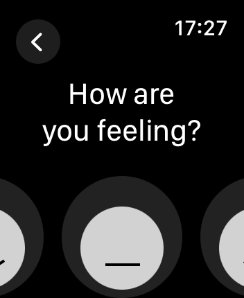 WatchOS user interface for the Stoic application