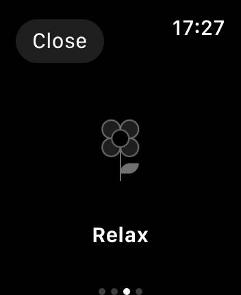 WatchOS user interface for the Stoic application