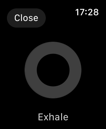 WatchOS user interface for the Stoic application