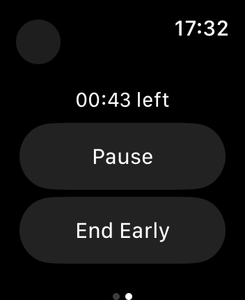 WatchOS user interface for the Stoic application