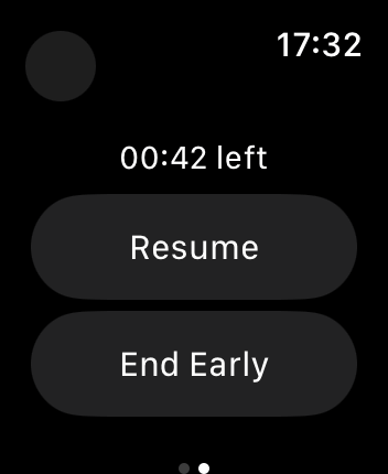 WatchOS user interface for the Stoic application
