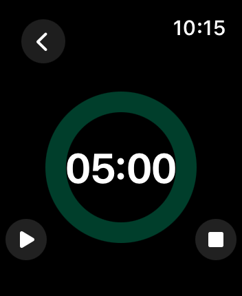 WatchOS user interface for the TickTick application